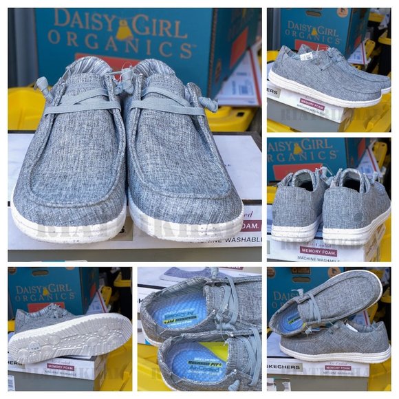 Skechers Men's‎ Chad Air Cooled Memory Foam Casual Shoes Gray - Picture 1 of 7